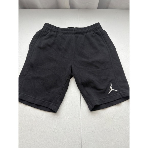 Jordan Kids Black Sweat Shorts Jumpman Logo Athletic Casual Activewear - Picture 1 of 4